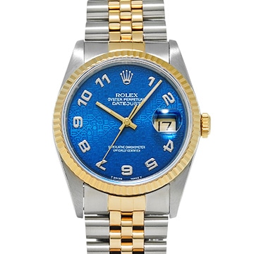 ロレックス デイトジャスト 16233 ブルーコンピュータ メンズ 時計 【中古】【wristwatch】