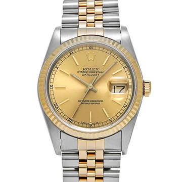 ロレックス デイトジャスト 16233 シャンパン メンズ 時計 【中古】【wristwatch】