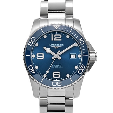 ロンジン ハイドロコンクエスト L3.781.4.96.6 ブルー メンズ 時計 【中古】【wristwatch】