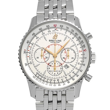 ブライトリング モンブリラン 38 A4137012/G634 シルバー メンズ 時計 【中古】【wristwatch】