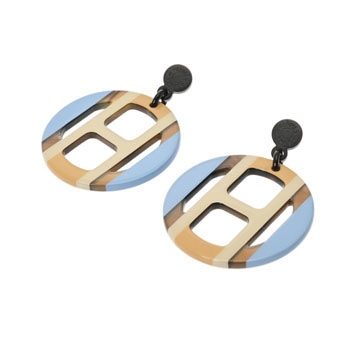 エルメス Hエキップ マルチカラー バッファローホーン/シルバー金具 ユニセックス ジュエリー 【中古】【jewelry】