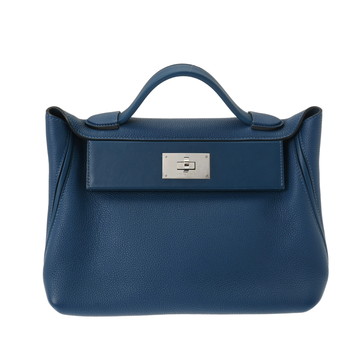 エルメス ヴァンキャトル 24/24 29 ディープブルー トゴ/ヴォースイフト レディース バッグ 【中古】【bag】