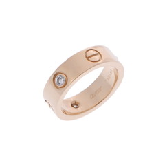 カルティエ ラブリング 3PD #50 ゴールド K18イエローゴールド YG レディース ジュエリー 【中古】【jewelry】