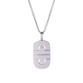 ブルガリ パレンテシネックレス シルバー K18ホワイトゴールド WG レディース ジュエリー 【中古】【jewelry】
