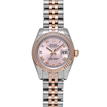 ロレックス デイトジャスト 179171 ピンク レディース 時計 【中古】【wristwatch】