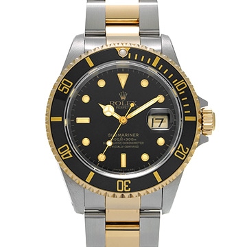 ロレックス サブマリーナ デイト 16613 ブラック メンズ 時計 【中古】【wristwatch】
