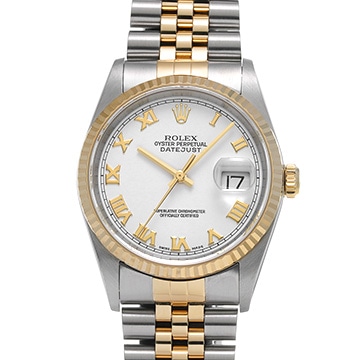 ロレックス デイトジャスト 36 16233 ホワイト メンズ 時計 【中古】【wristwatch】