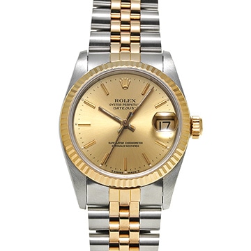 ロレックス デイトジャスト 68273 シャンパン ユニセックス 時計 【中古】【wristwatch】