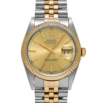 ロレックス デイトジャスト 16233 シャンパン メンズ 時計 【中古】【wristwatch】