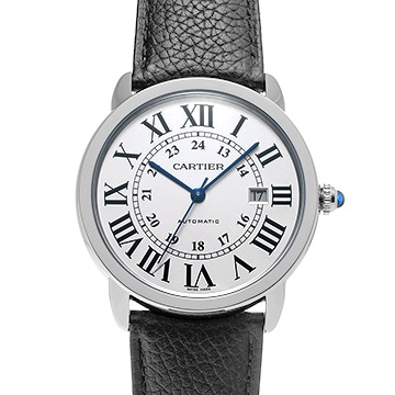 カルティエ ロンドソロ ドゥ カルティエ 42mm WSRN0022 シルバー メンズ 時計 【中古】【wristwatch】