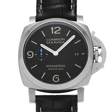 パネライ ルミノールマリーナ 1950 3デイズ アッチャイオ PAM01312 ブラック メンズ 時計 【中古】【wristwatch】
