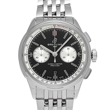 ブライトリング プレミエ B01 クロノグラフ42 AB0118371B1A1 ブラック メンズ 時計 【中古】【wristwatch】