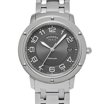 エルメス クリッパー CP2.810.230/4964 グレー メンズ 時計 【中古】【wristwatch】