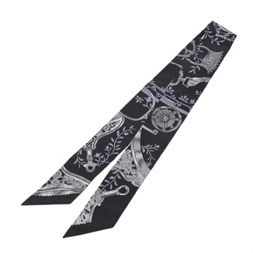 エルメス ツイリー ETRIERS REMIX ブラック 063502T シルク100％ レディース 【新品】【other】