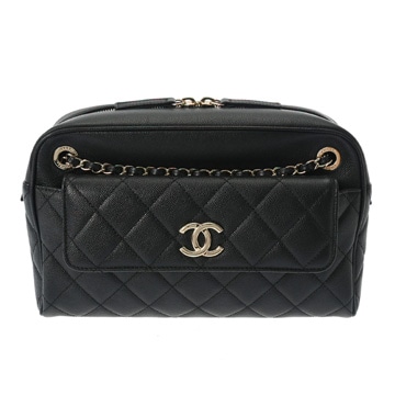 シャネル チェーンショルダー  ブラック AS1368 キャビアスキン レディース バッグ 【中古】【bag】