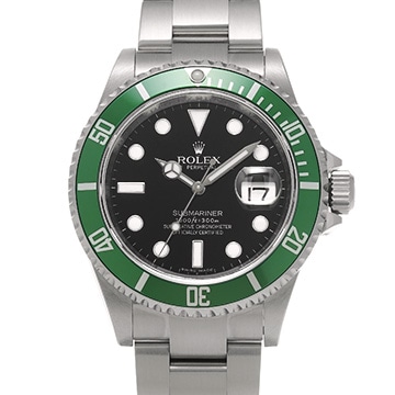ロレックス サブマリーナ デイト 16610LV ブラック メンズ 時計 【中古】【wristwatch】