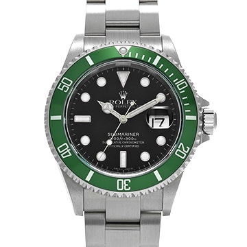 ロレックス サブマリーナ デイト 16610LV ブラック メンズ 時計 【中古】【wristwatch】