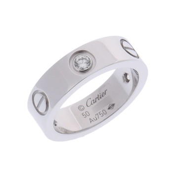 カルティエ ラブリング #50 3PD シルバー K18ホワイトゴールド WG レディース ジュエリー 【中古】【jewelry】