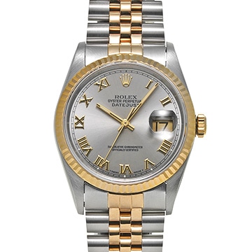 ロレックス デイトジャスト 16233 グレー メンズ 時計 【中古】【wristwatch】