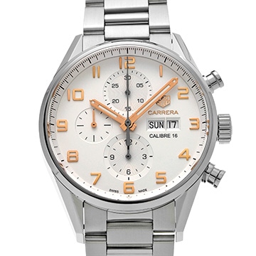 タグ ホイヤー カレラ キャリバー16 クロノグラフ デイデイト CV2A1AC.BA0738 シルバー メンズ 時計 【中古】【wristwatch】