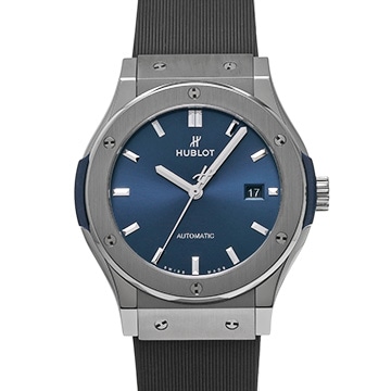 ウブロ クラシックフュージョン チタニウム ブルー 542.NX.7170.LR ブルー メンズ 時計 【中古】【wristwatch】