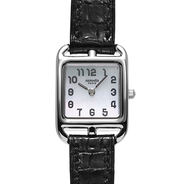 エルメス ケープコッド CC1.190.213 ホワイトシェル レディース 時計 【中古】【wristwatch】