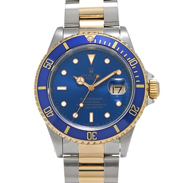 ロレックス サブマリーナ デイト 16613 ブルー メンズ 時計 【中古】【wristwatch】