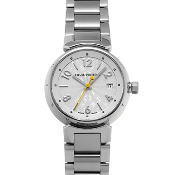 ルイ ヴィトン タンブール Q121K1 シルバー レディース 時計 【中古】【wristwatch】