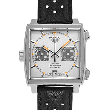 タグ ホイヤー モナコ クロノグラフ キャリバー11 CAW211C.FC6241 シルバー/グレー メンズ 時計 【中古】【wristwatch】