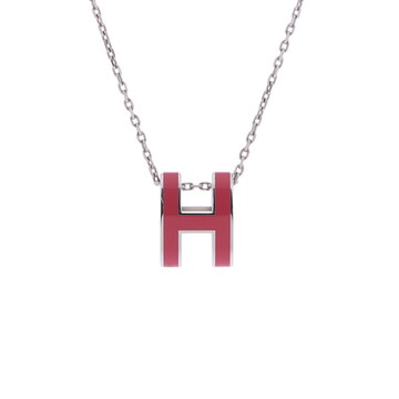 エルメス ポップHネックレス ピンク エナメル レディース ジュエリー 【中古】【jewelry】