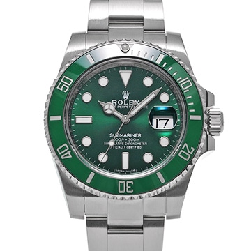 ロレックス サブマリーナ デイト 116610LV グリーン メンズ 時計 【中古】【wristwatch】