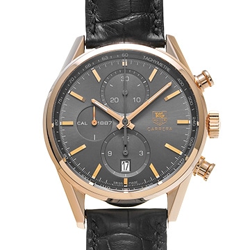タグ ホイヤー カレラ キャリバー1887 クロノグラフ CAR2141.FC8182 グレー メンズ 時計 【中古】【wristwatch】