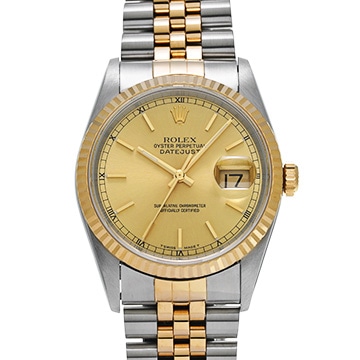 ロレックス デイトジャスト 16233 シャンパン メンズ 時計 【中古】【wristwatch】