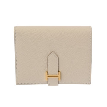 エルメス ベアン コンパクト クレ ヴォーエプソン ユニセックス 財布 【中古】【purse】
