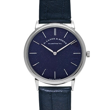 ランゲ&ゾーネ サクソニア・フラッハ 205.086 コッパーブルー メンズ 時計 【中古】【wristwatch】