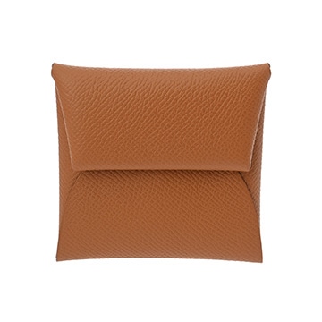 エルメス バスティア ゴールド ヴォーエプソン ユニセックス 財布 【未使用】【purse】