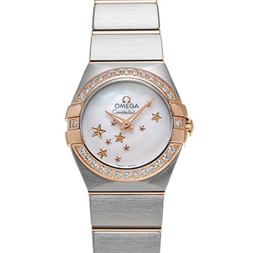 オメガ コンステレーション クォーツ 123.25.24.60.05.002 ホワイトシェル レディース 時計 【新品】【wristwatch】