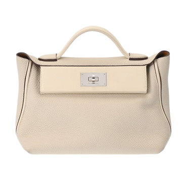 エルメス ヴァンキャトル 24/24 29 ナタ/ベトン/セサミ トゴ/ヴォースイフト レディース バッグ 【中古】【bag】