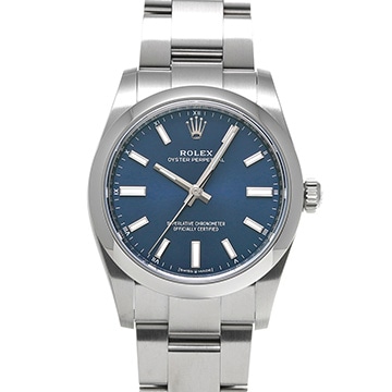 ロレックス オイスターパーペチュアル 34 124200 ブライトブルー ユニセックス 時計 【中古】【wristwatch】