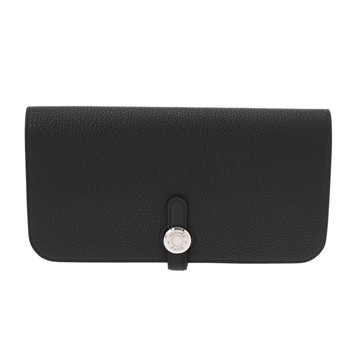 エルメス ドゴン ロング ブラック トゴ ユニセックス 財布 【中古】【purse】