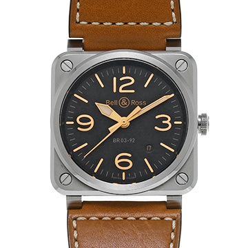 ベル＆ロス BR 03-92  ゴールデンヘリテージ BR0392-ST-G-HE/SCA/2 ブラウン メンズ 時計 【中古】【wristwatch】