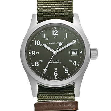 ハミルトン カーキ フィールド メカニカル H69419363 グリーン メンズ 時計 【中古】【wristwatch】