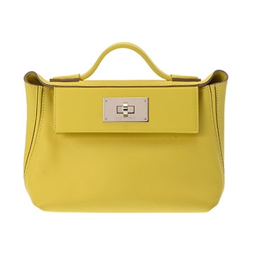 エルメス ヴァンキャトル 24/24 MINI ライム エバーカラー レディース バッグ 【中古】【bag】