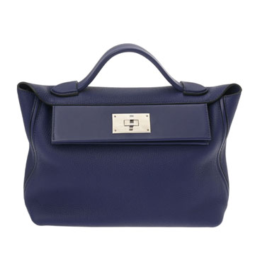 エルメス ヴァンキャトル 24/24 29 ブルーアンクル トゴ/ヴォースイフト レディース バッグ 【中古】【bag】