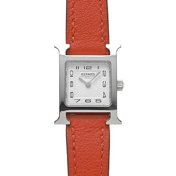 エルメス Hウォッチ ミニ HH1.110 ホワイト レディース 時計 【中古】【wristwatch】