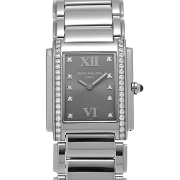 パテック フィリップ トゥエンティ-4 4910/10A-010 グレー/ダイヤモンド レディース 時計 【中古】【wristwatch】