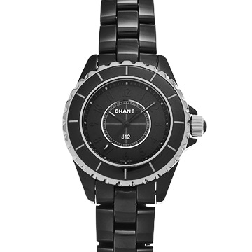 シャネル J12 インテンスブラック 33MM H3828 ブラック レディース 時計 【中古】【wristwatch】