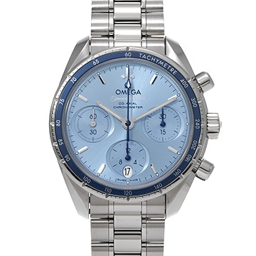 オメガ スピードマスター 38 コーアクシャル 324.30.38.50.03.001 ブルー ユニセックス 時計 【中古】【wristwatch】