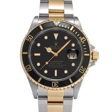 ロレックス サブマリーナ デイト 16613 ブラック メンズ 時計 【中古】【wristwatch】