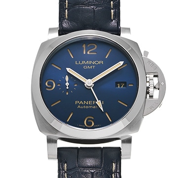 パネライ ルミノール1950 GMT PAM01033 ブルー メンズ 時計 【中古】【wristwatch】